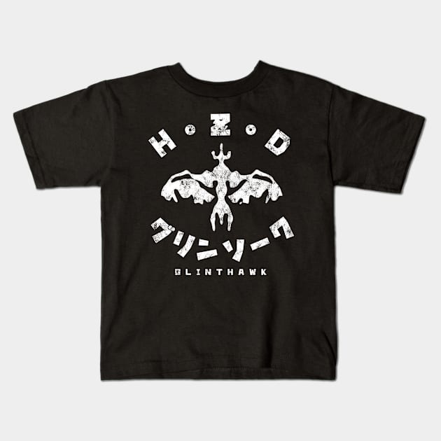 Horizon Zero Dawn Glinthawk Kanji Kids T-Shirt by StebopDesigns